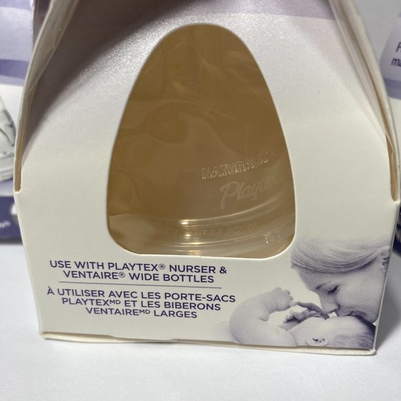 Playtex NaturaLatch Slow Flow Silicone Nipples Baby Bottle 0-3M+ (4) 2 Packs - Picture 12 of 15